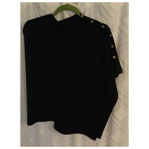 Black Sweater Wrap / Poncho